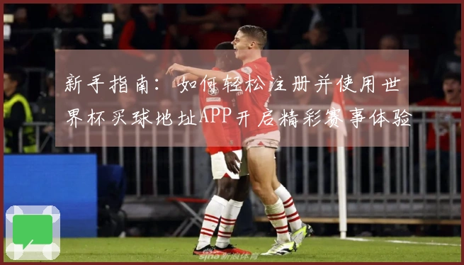 新手指南:如何轻松注册并使用世界杯买球地址APP开启精彩赛事体验